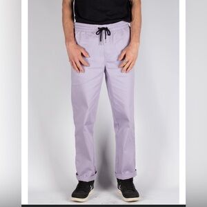 WELCOME Skateboards Principal Elastic Waist Twill Pant - Lavender.‎